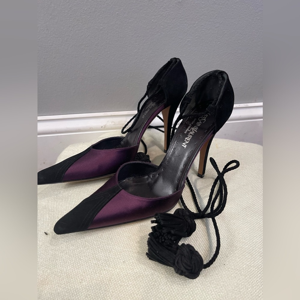Yves Saint Laurent (YSL) wrap up heels